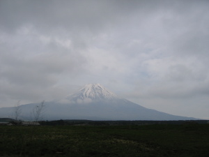 朝霧高原から見た富士山